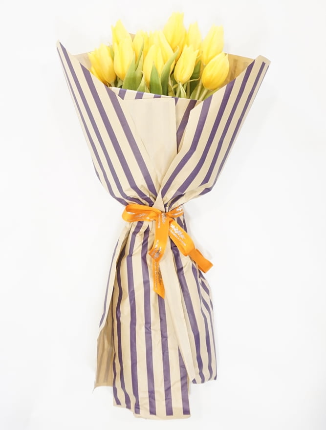 Kraft Kağıda Sarılı Lale Buketi - Görsel 2