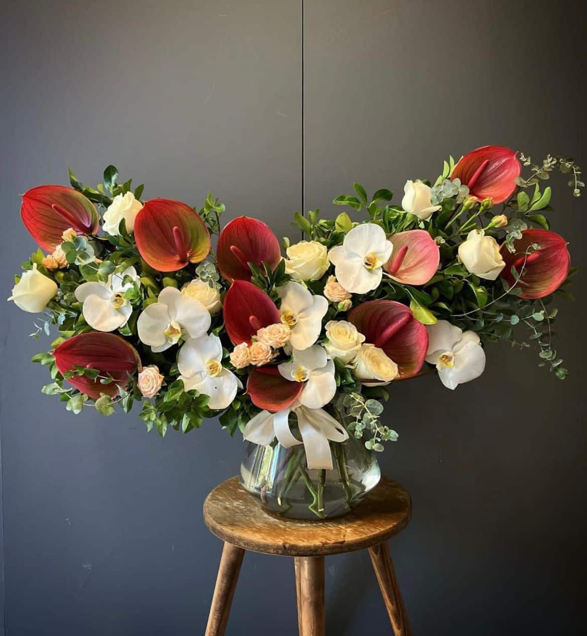 Orkide Antoryum Vazoda Çiçek